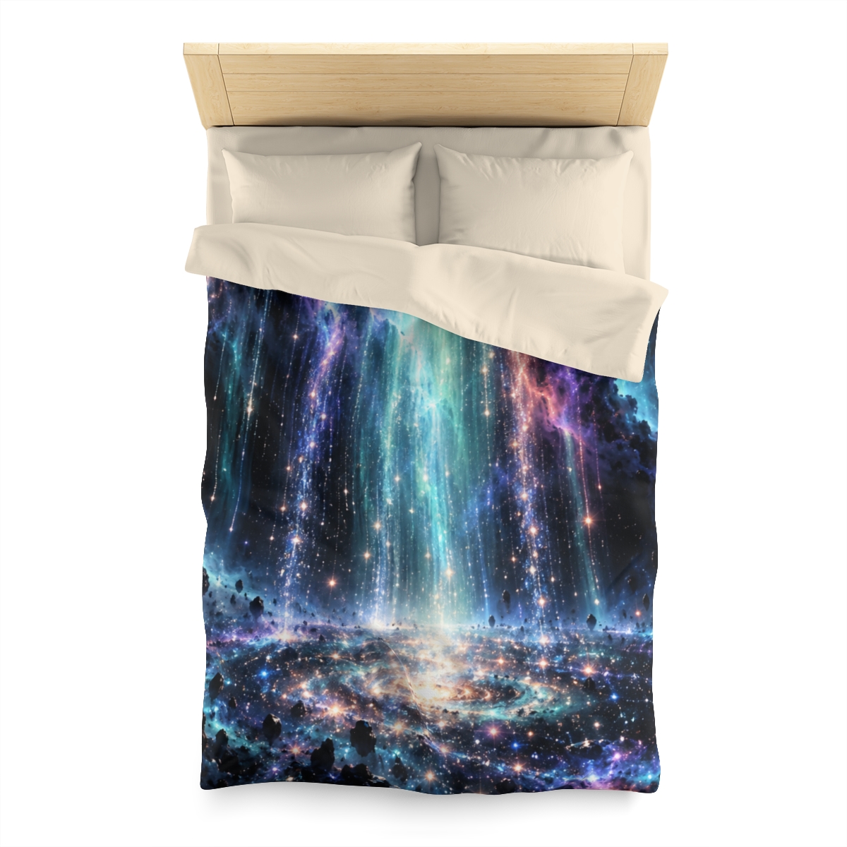 Aurora Starfall Cascade designer printed duvets [AI-3dc4d35a-9679cb3ccf3e]