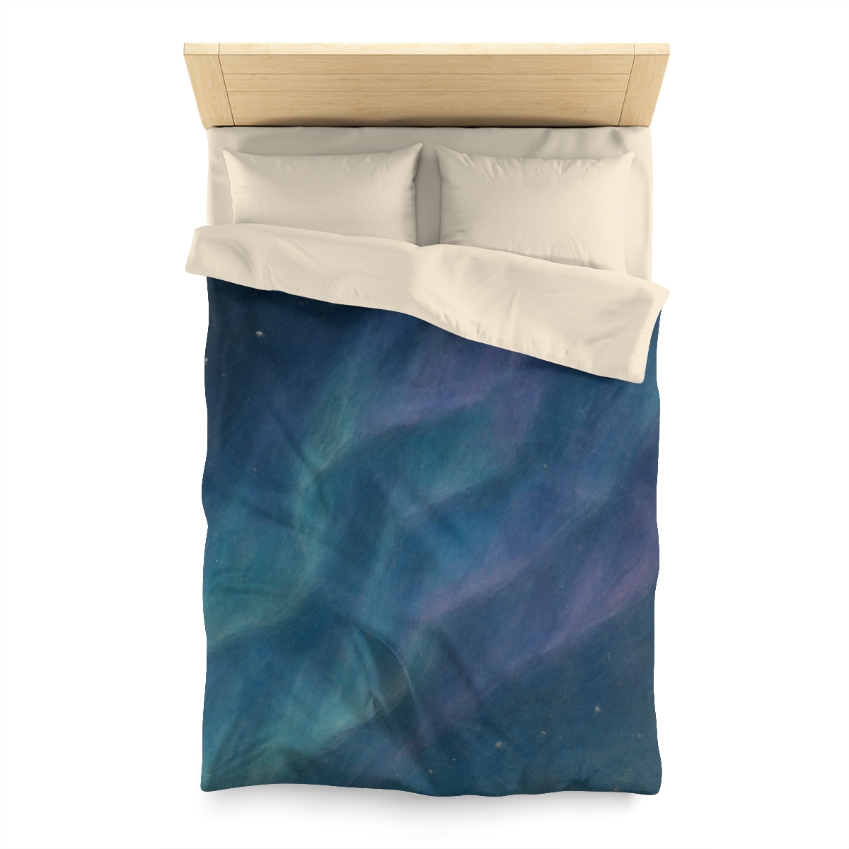 Aurora Tidal Veil designer printed duvets