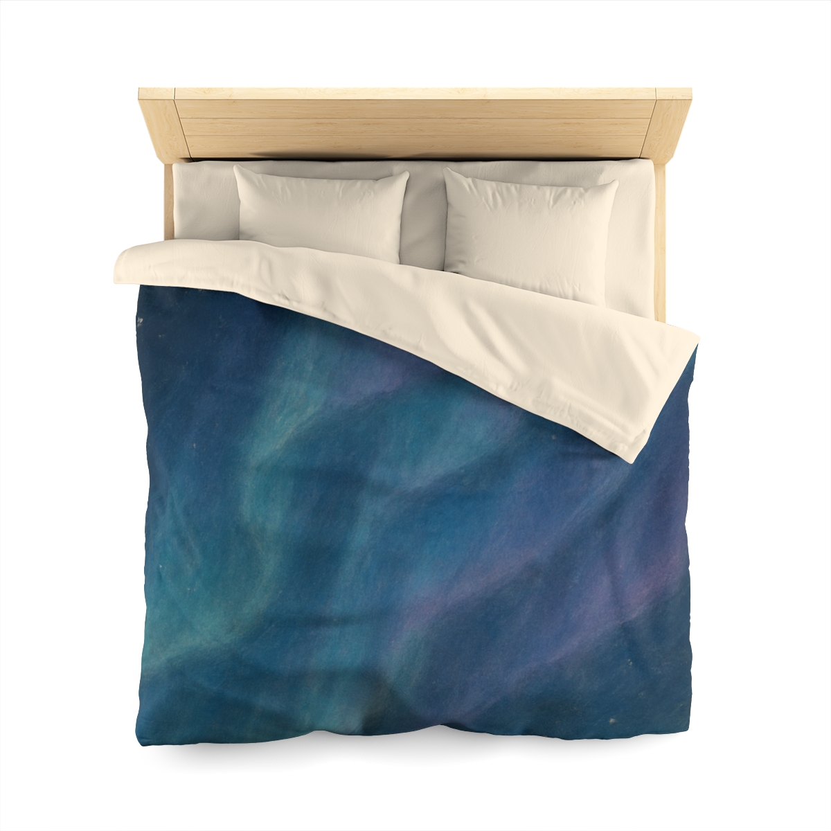 Aurora Tidal Veil designer printed duvets