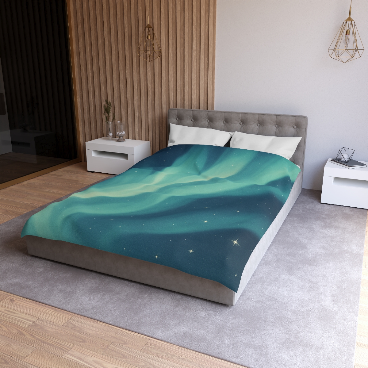 Aurora Veil Star Bloom personalized bedding duvets