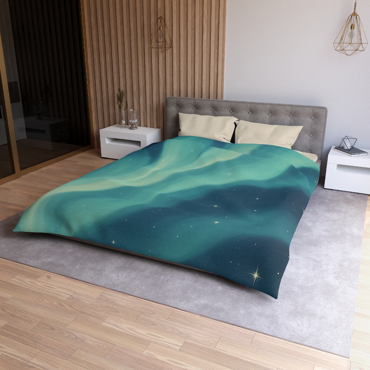 Aurora Veil Star Bloom personalized bedding duvets