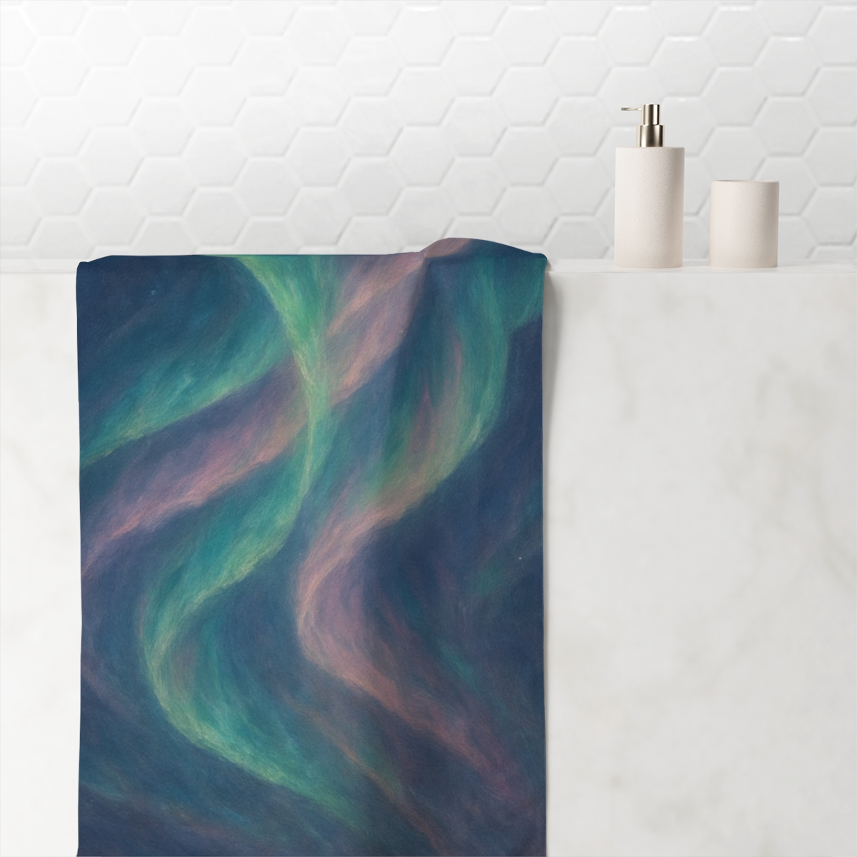 Aurora Weave designer printed towels