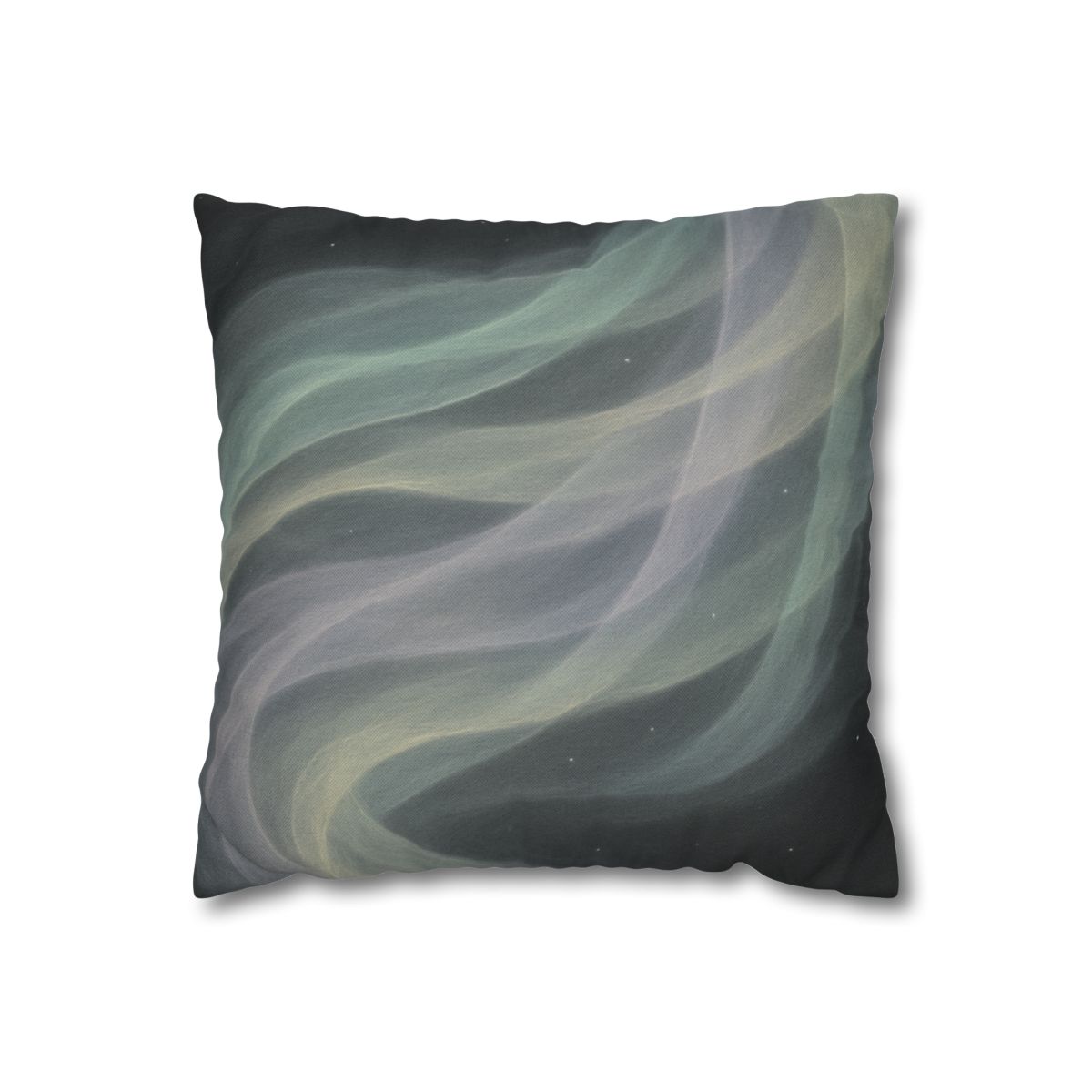 Auroral Cosmic Silk Currents designer print pillow cases