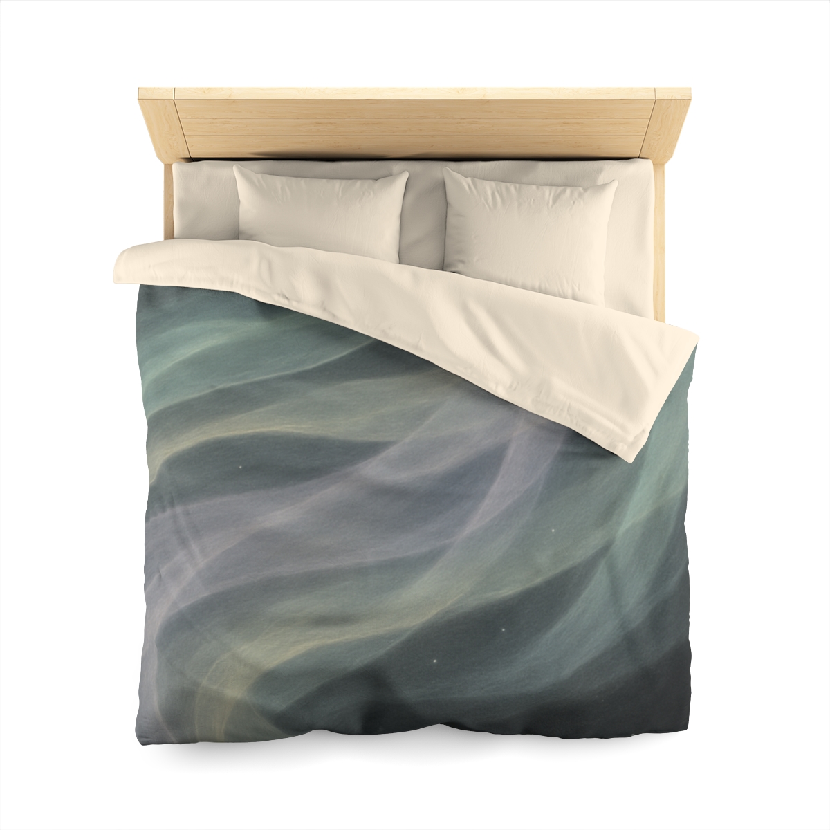 Auroral Cosmic Silk Currents stylish duvet covers