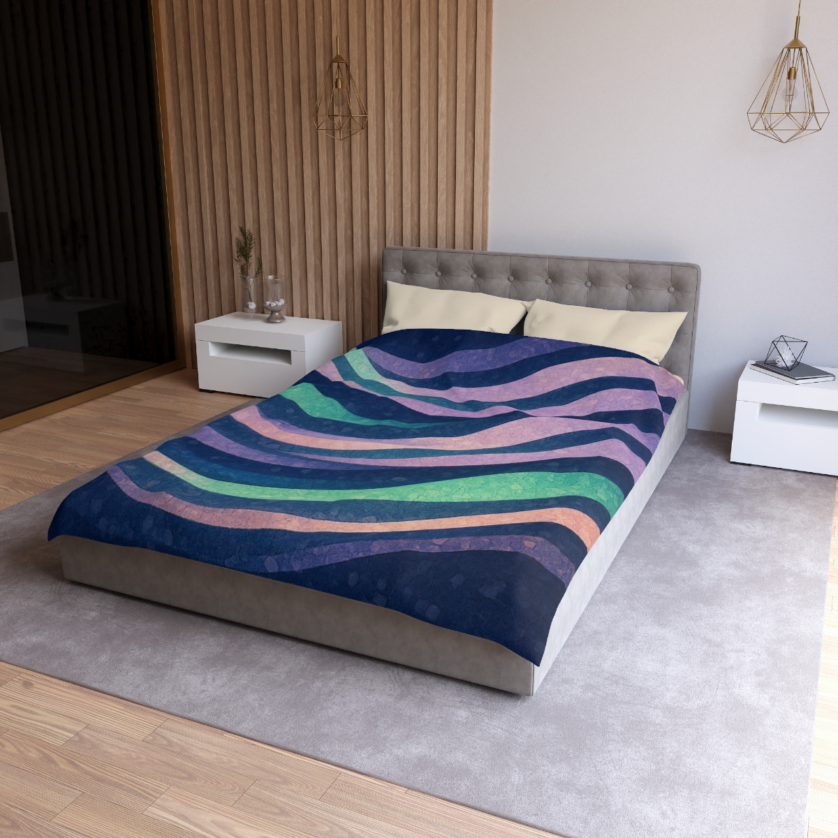 Auroral Current Mosaic trendy bedroom duvets