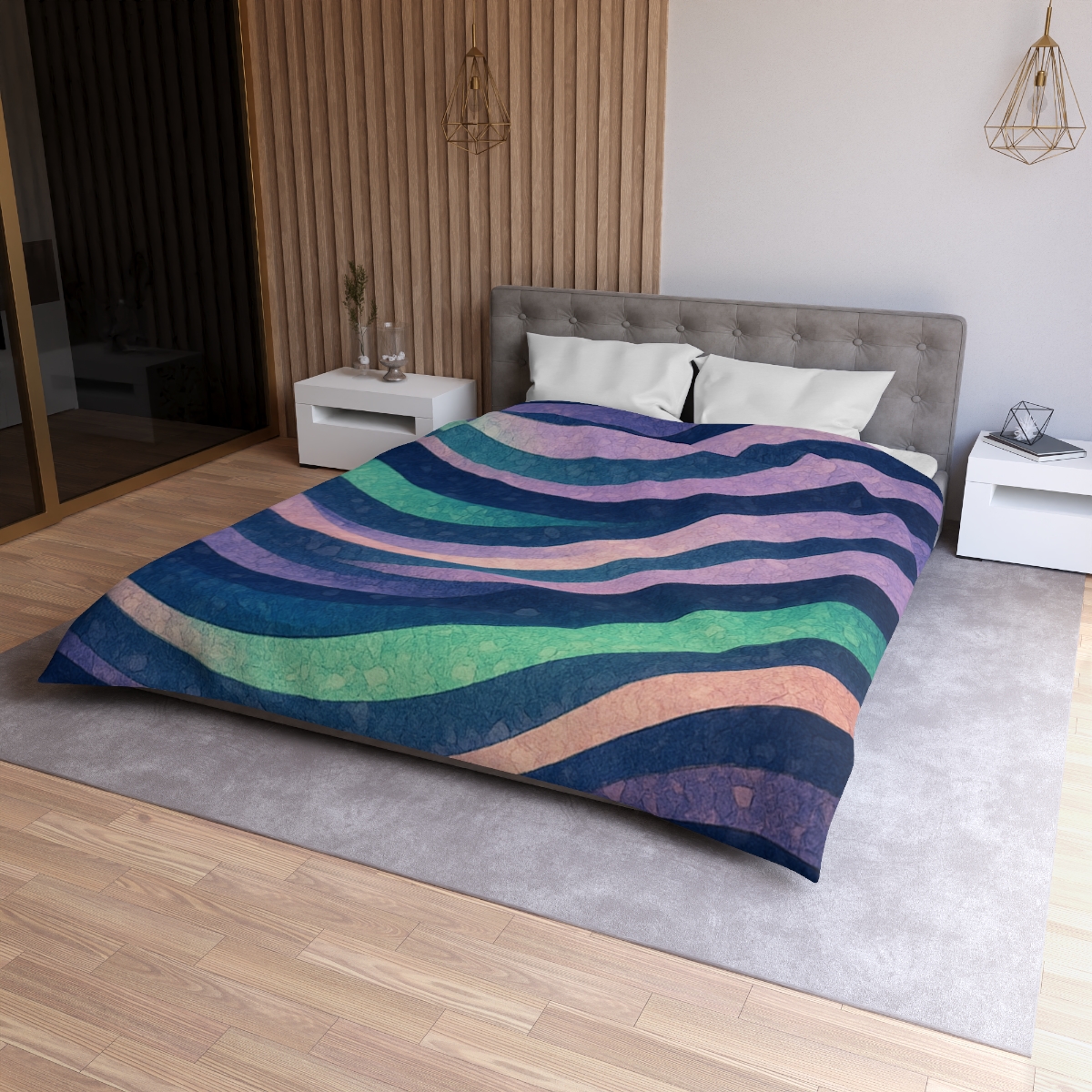 Auroral Current Mosaic trendy bedroom duvets