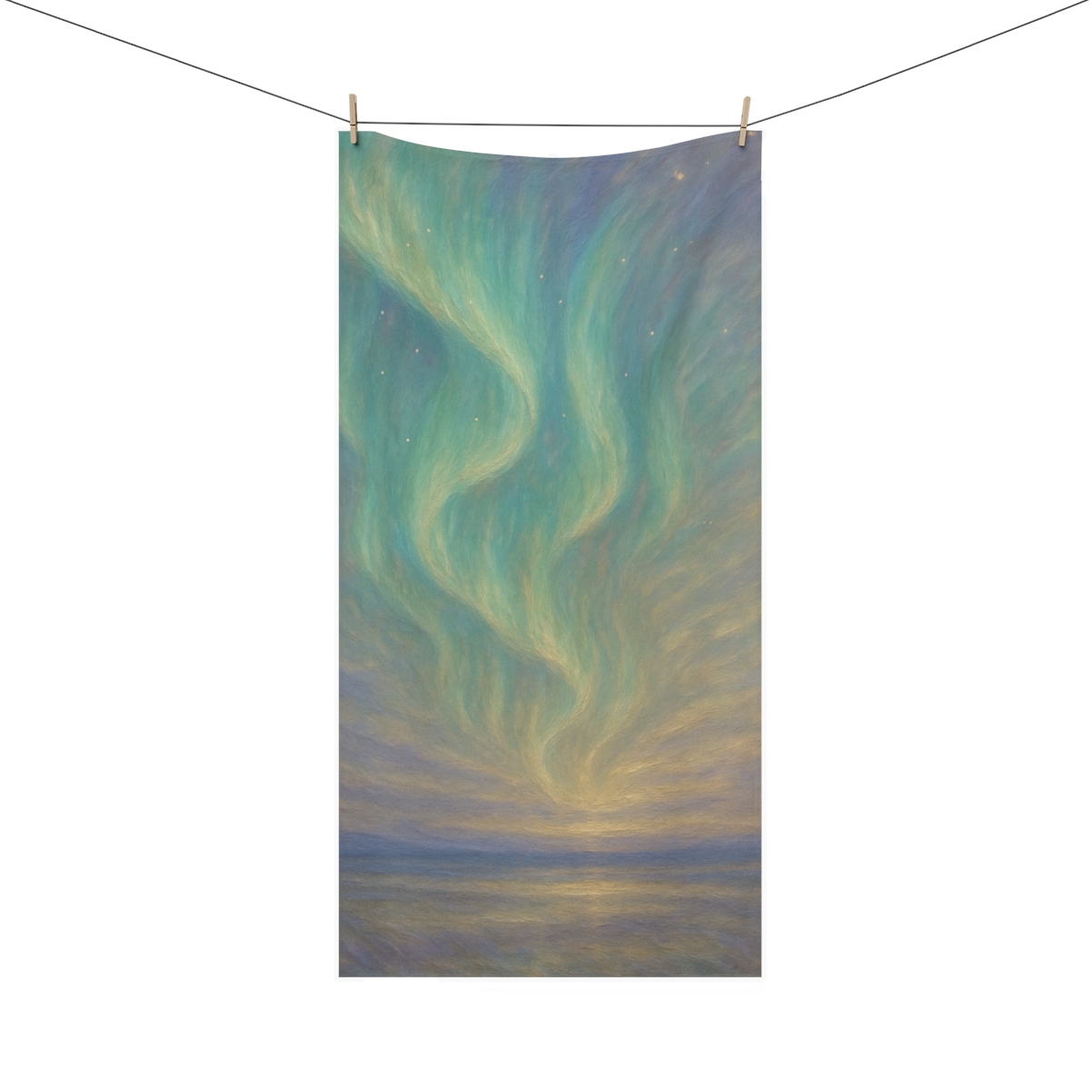 Auroral Drift Horizon soft cotton towels