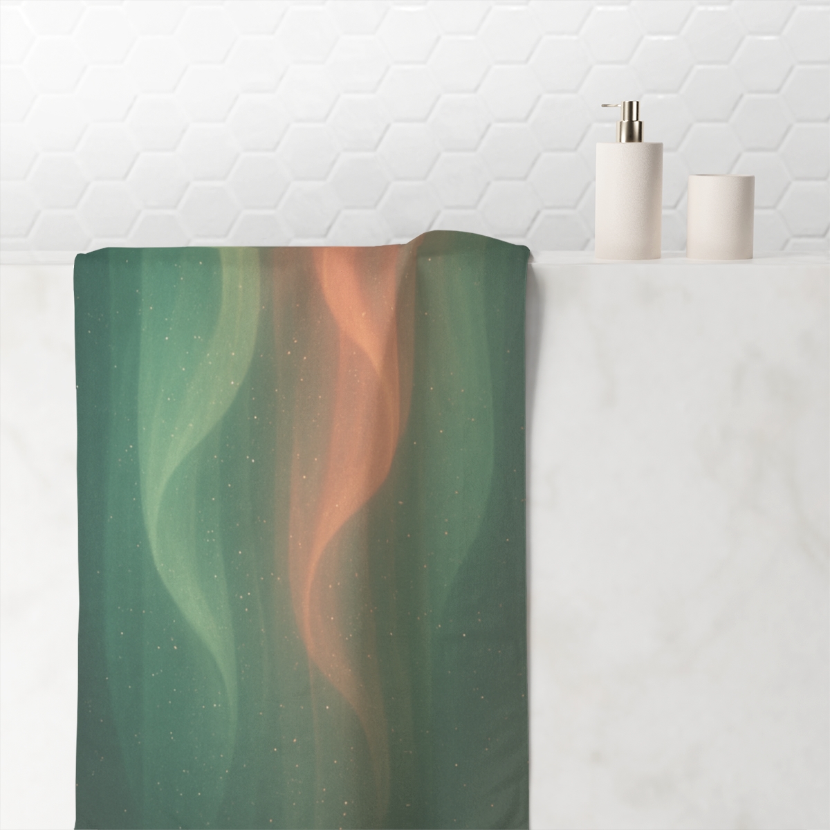 Auroral Dust Cascade soft cotton towels