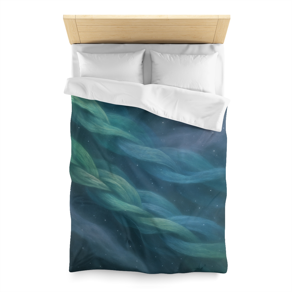 Auroral Nebula Weave designer printed duvets