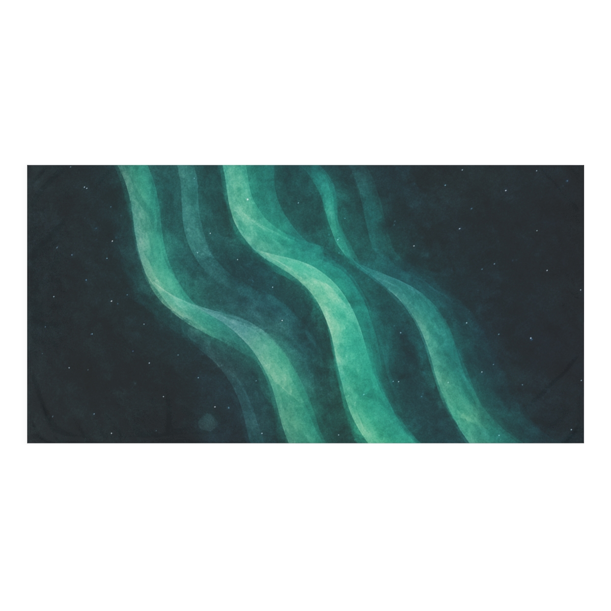 Auroral Photon Drift designer printed towels