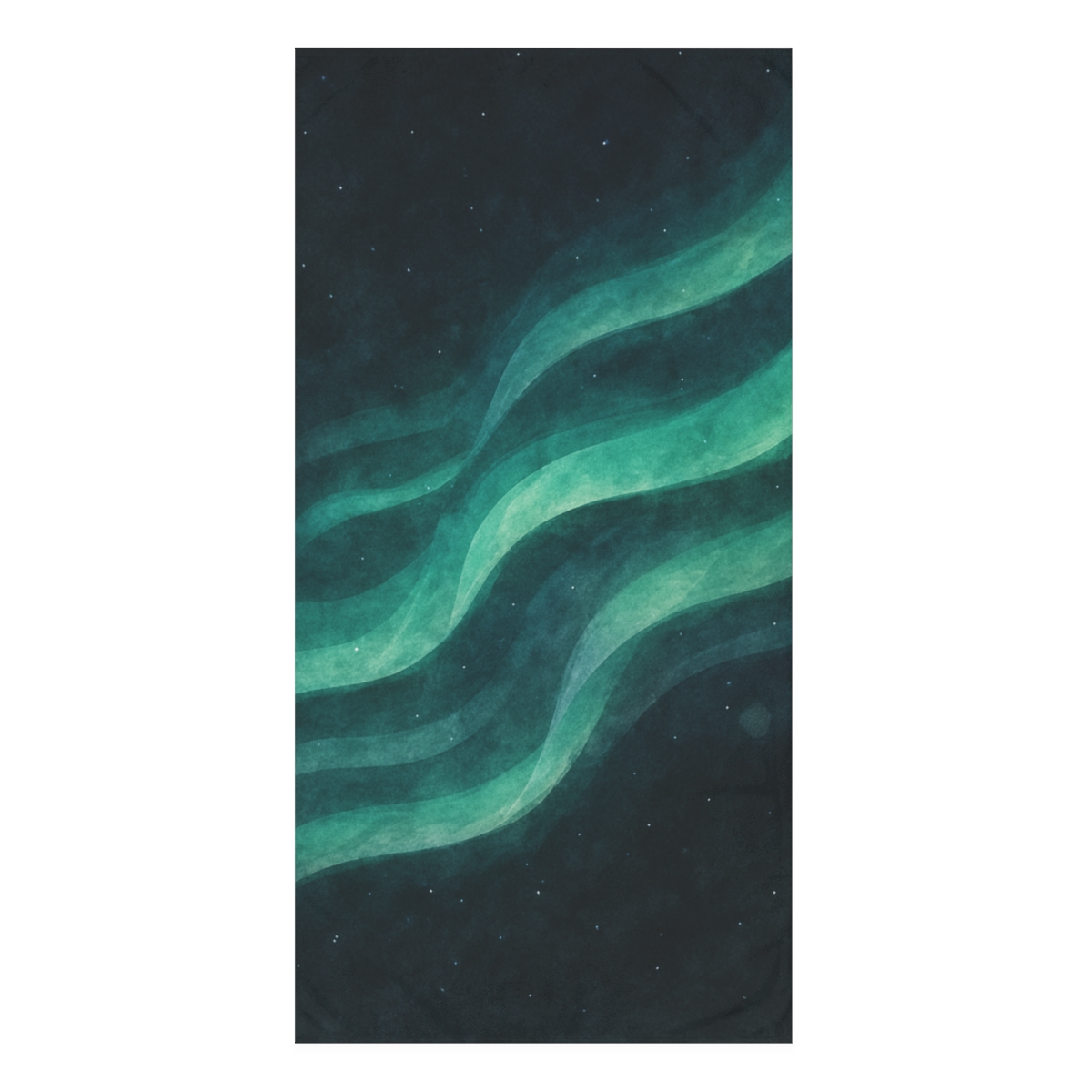 Auroral Photon Drift designer printed towels