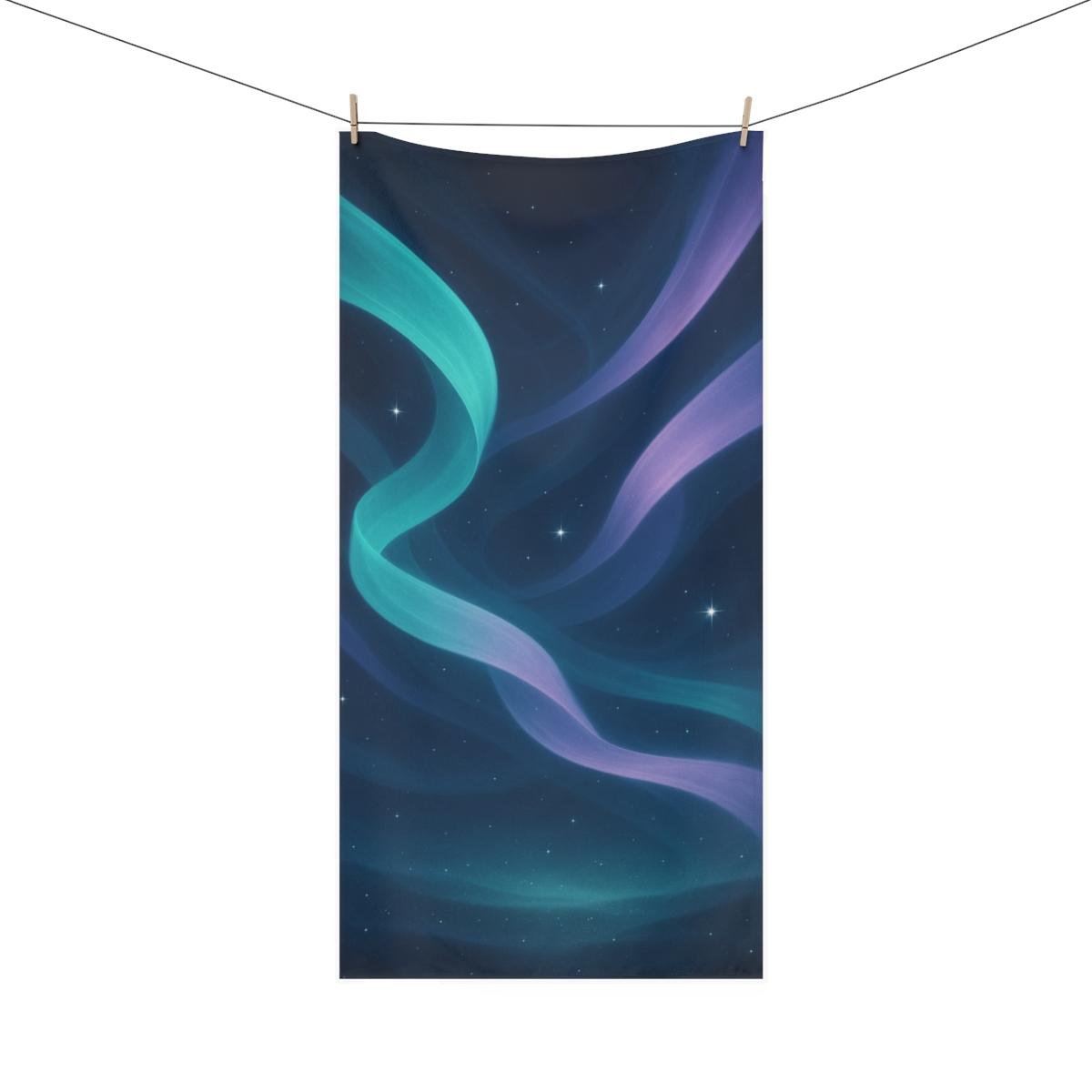 Auroral Photon Veil soft cotton towels