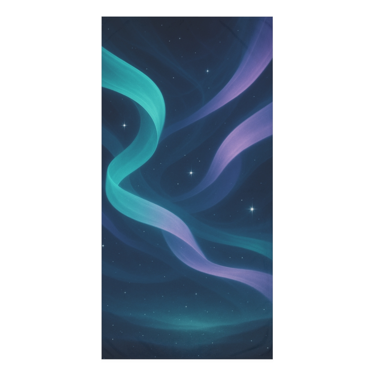 Auroral Photon Veil soft cotton towels