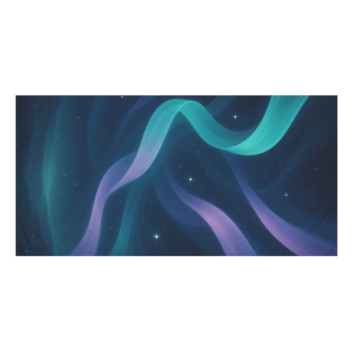 Auroral Photon Veil soft cotton towels