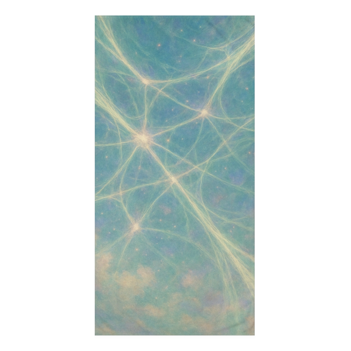 Auroral Web Filaments personalized bath towels