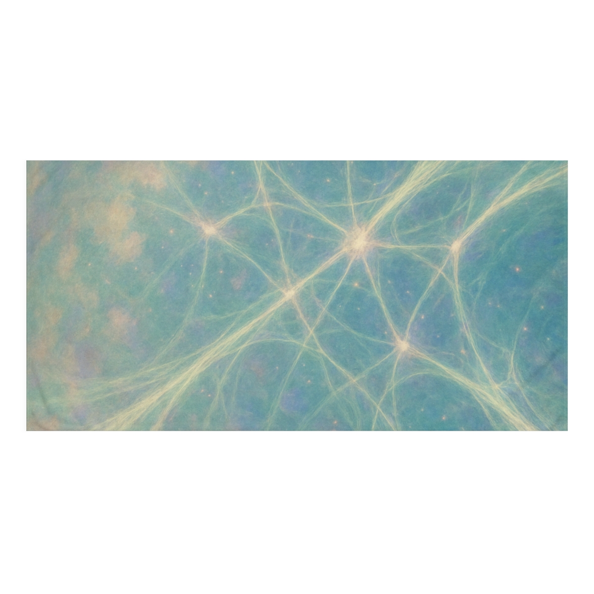 Auroral Web Filaments personalized bath towels