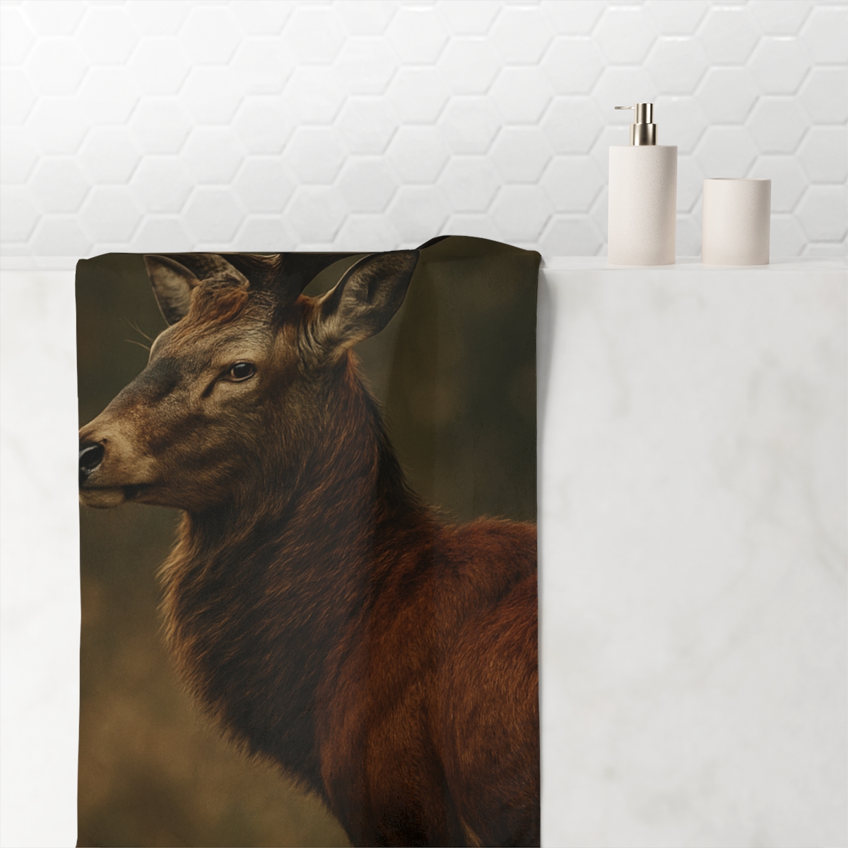 Autumn Hush Red Deer unique gift towels