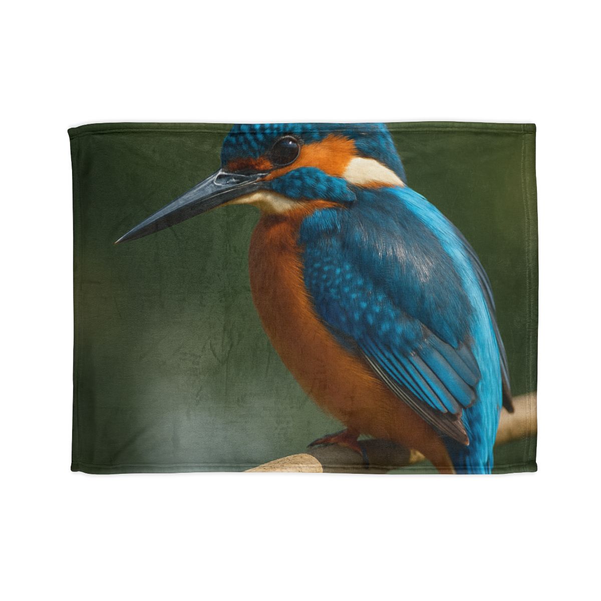 Azure Bolt Common Kingfisher soft fleece blankets