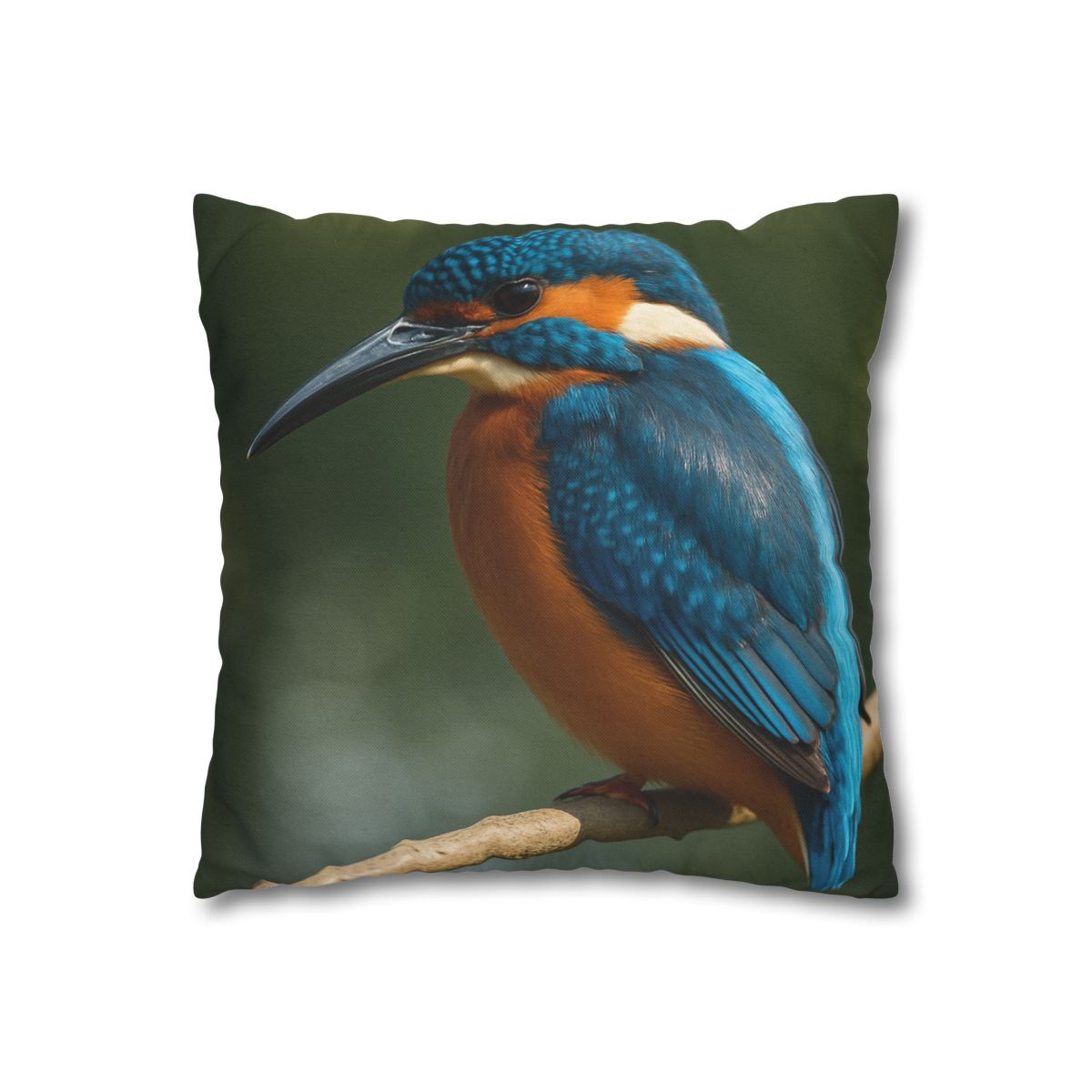 Azure Bolt Common Kingfisher designer print pillow cases
