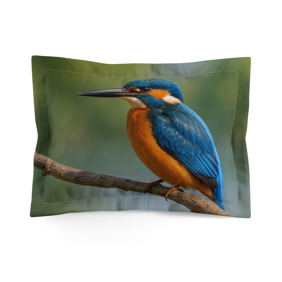 Azure Flash Common Kingfisher unique shape pillows