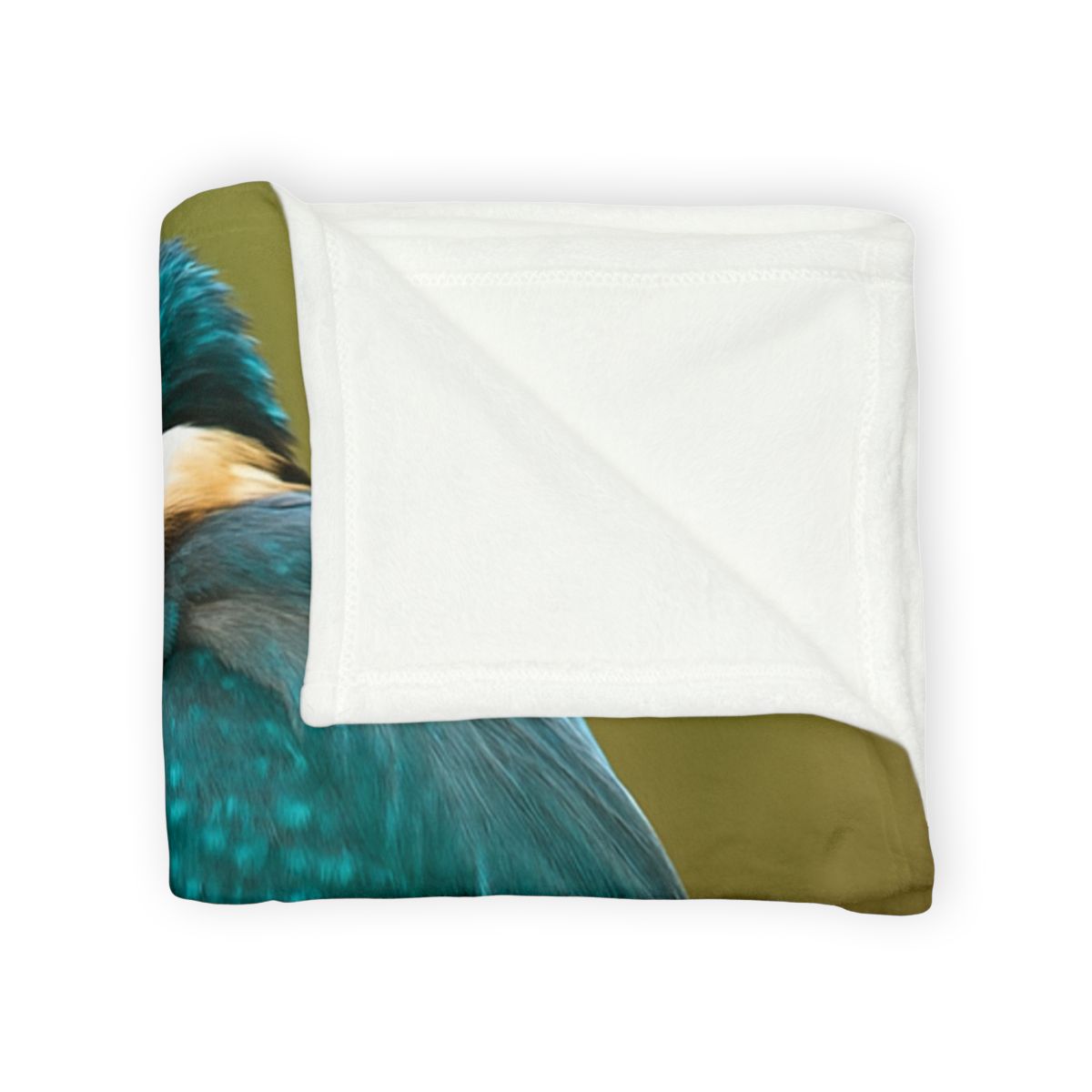 Azure Flash Kingfisher soft fleece blankets