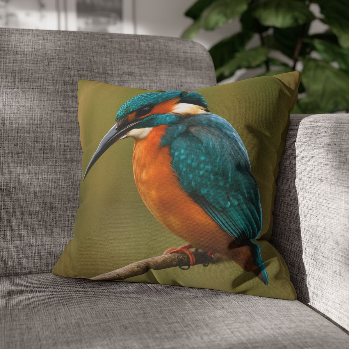 Azure Flash Kingfisher personalized pillow covers