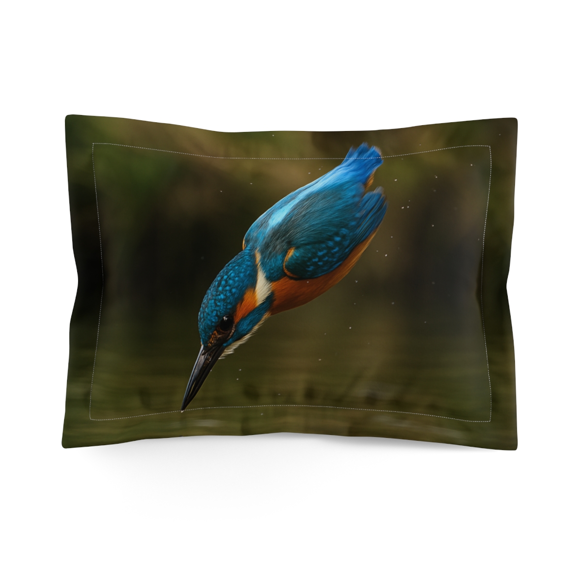 Azure Flash Kingfisher Dive gift pillows for home