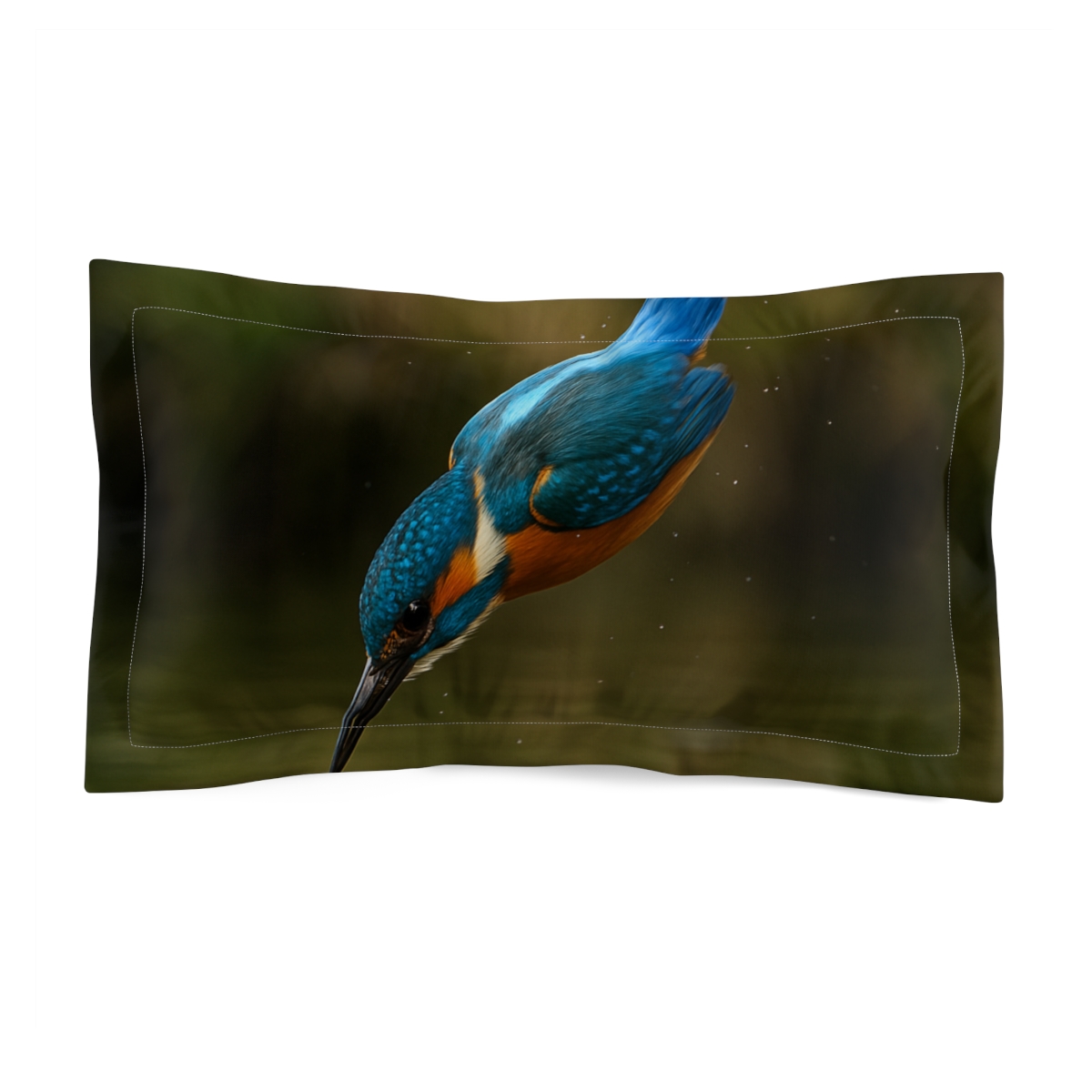 Azure Flash Kingfisher Dive gift pillows for home