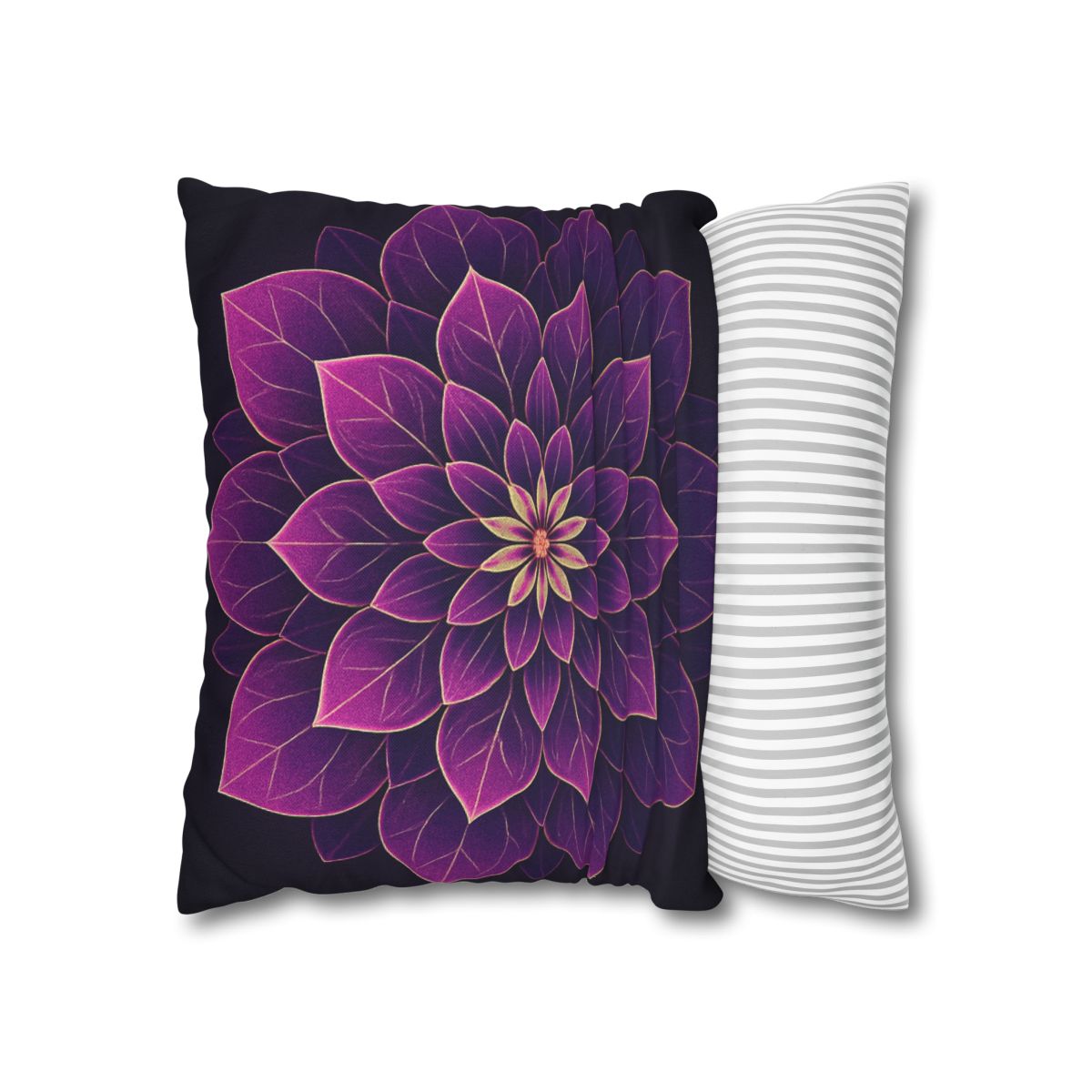 Petal Prism Mandala custom pillow cases