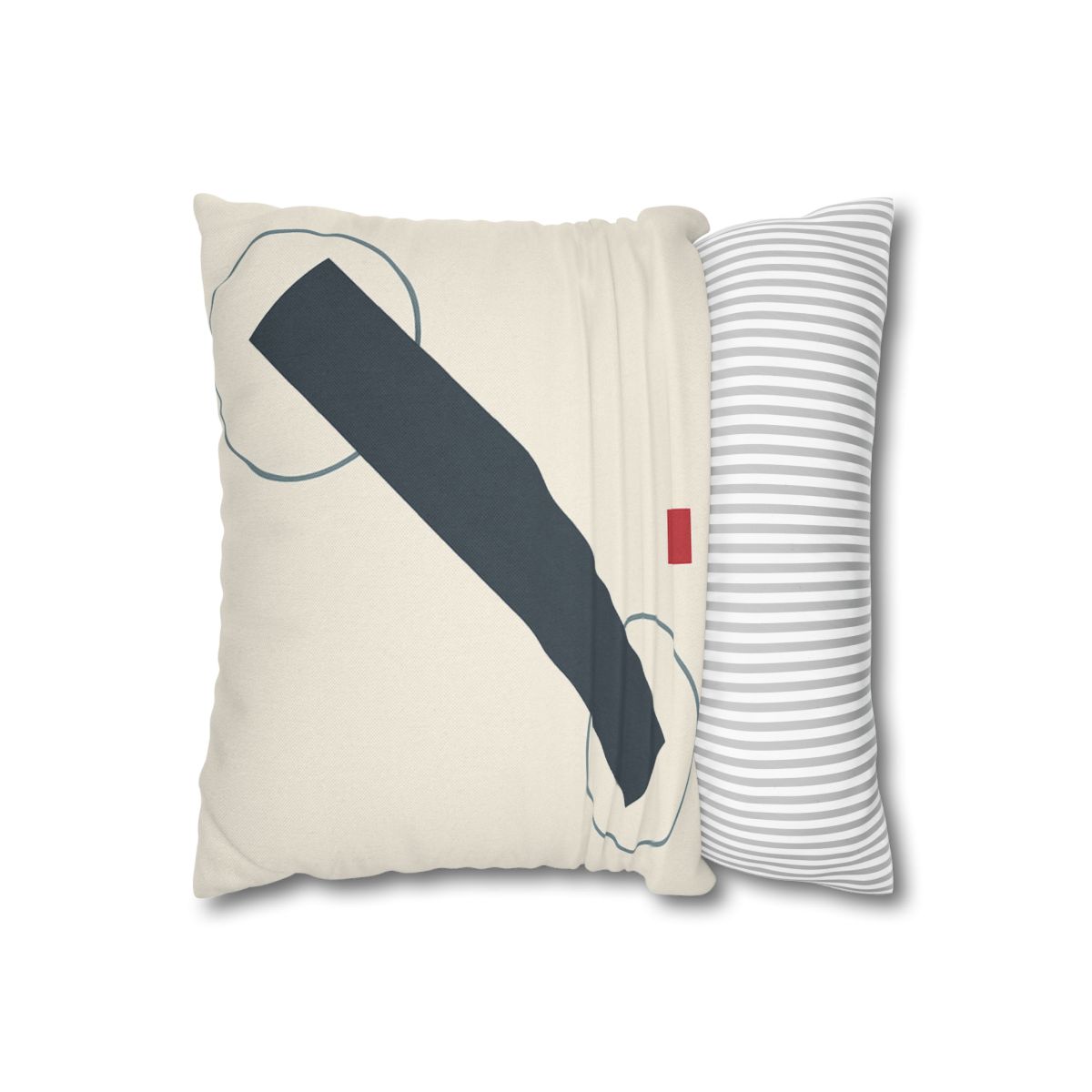Diagonal Bar With Twin Orbits soft cotton pillow cases