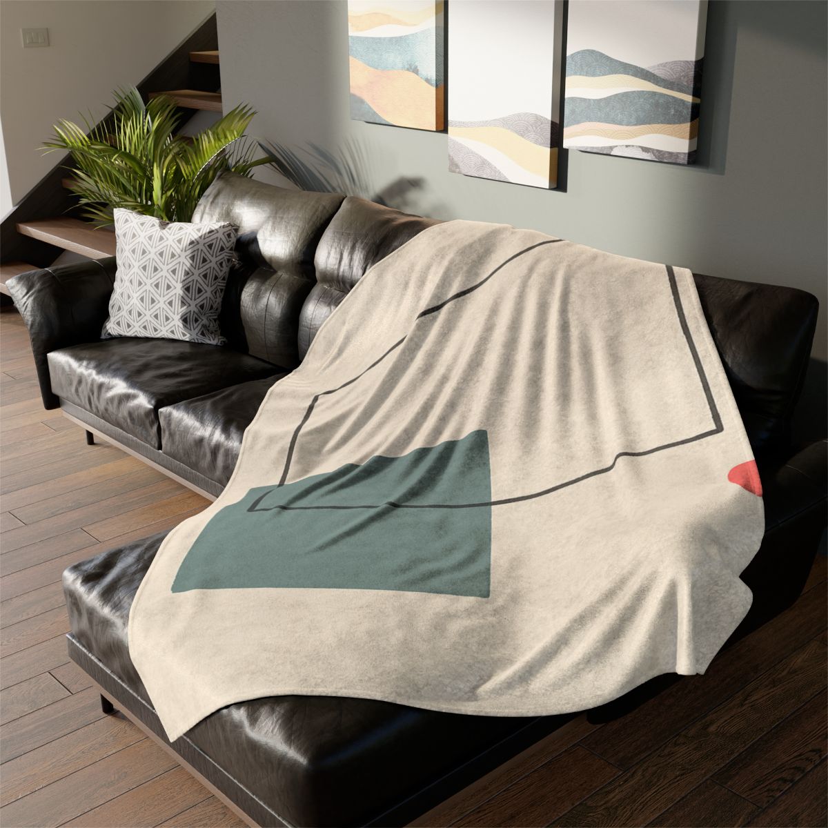 Open Frame With Quiet Spill stylish throw blankets
