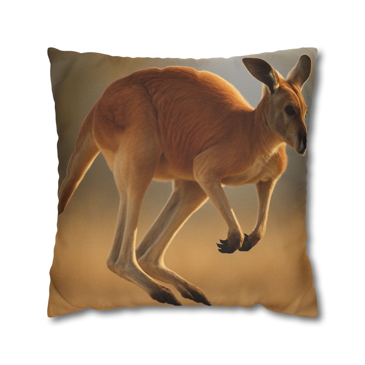 Ember Hop Red Kangaroo trendy patterned pillow cases