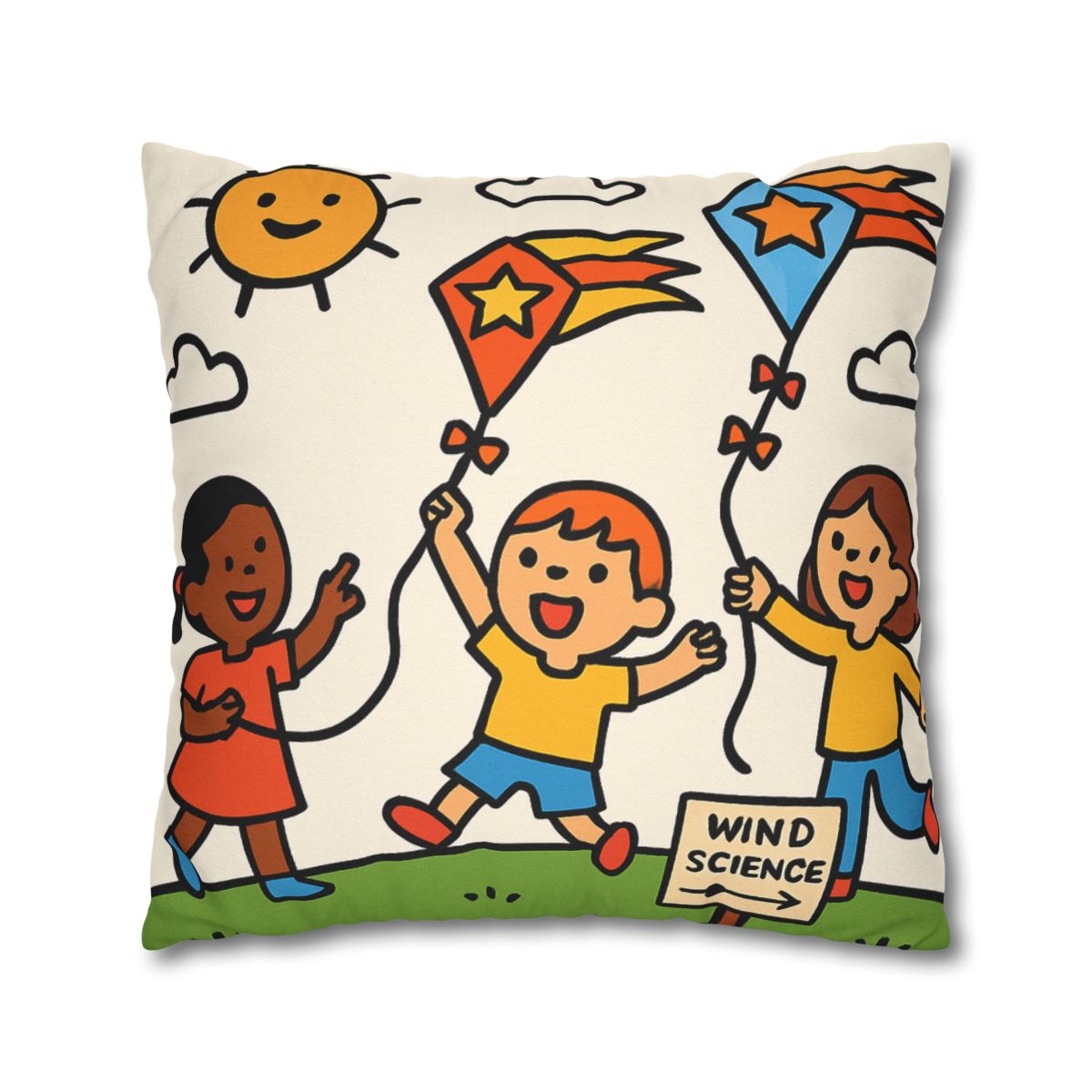 Comet Kite Parade On Cloud Hill soft cotton pillow cases
