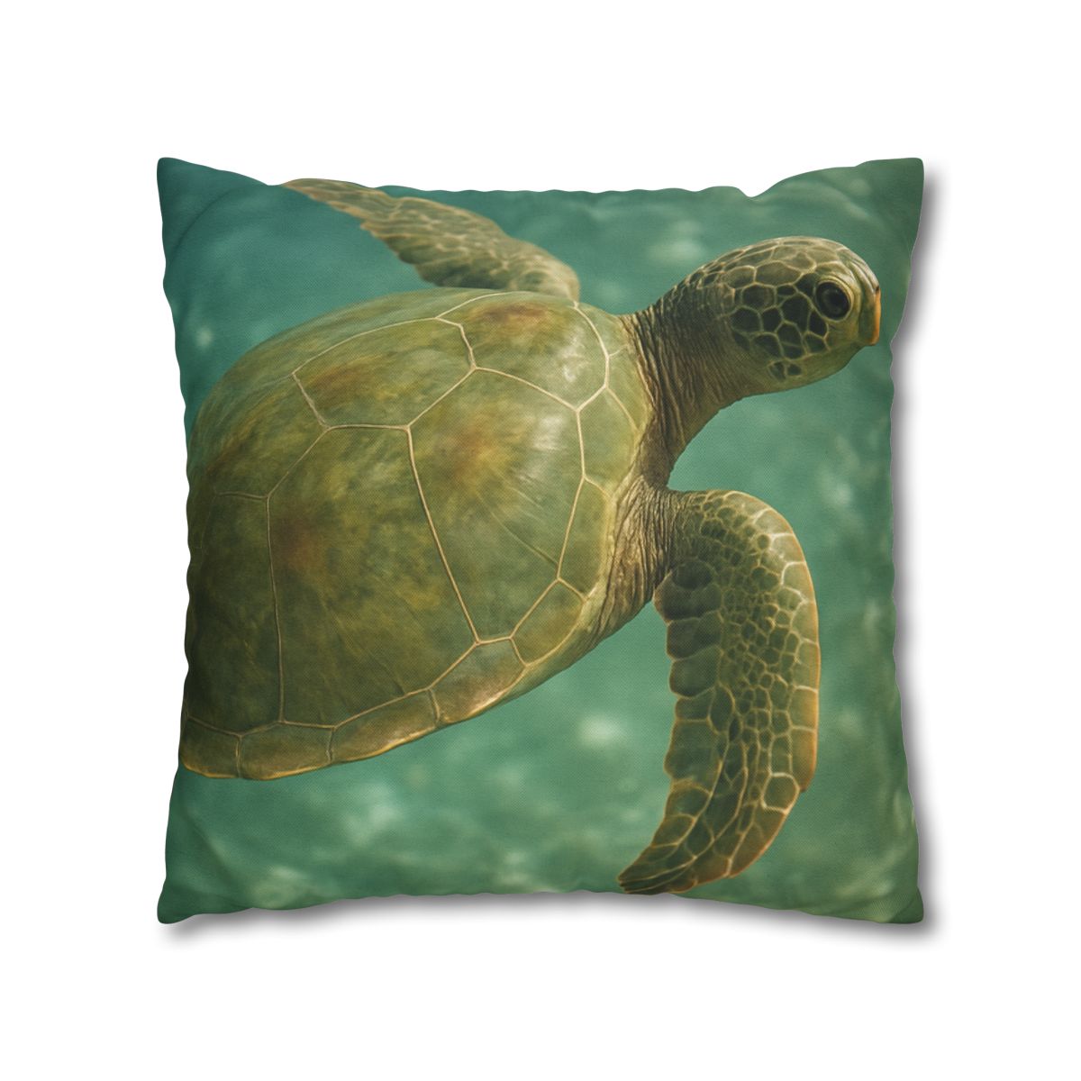 Sea Lantern Green Sea Turtle soft cotton pillow cases