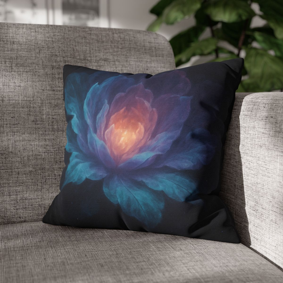 Prismatic Void Bloom comfortable bedding pillow covers