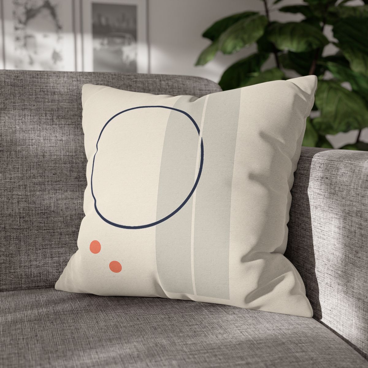 Quiet Orbit With Split Panel trendy patterned pillow cases