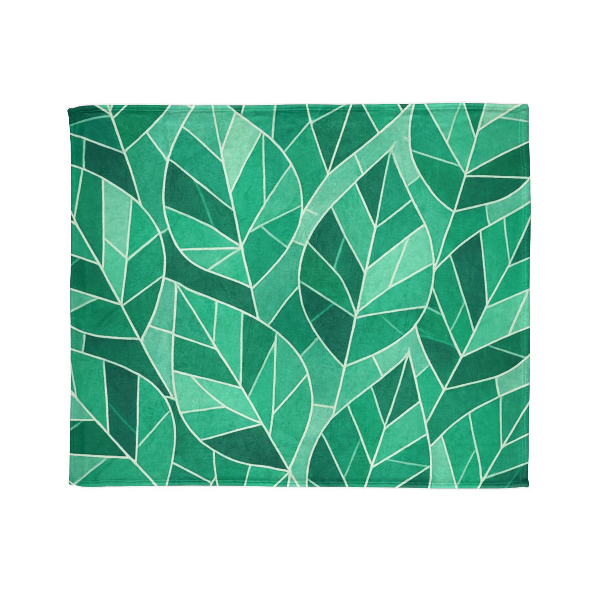 Crystal Leaf Mosaic designer printed blankets