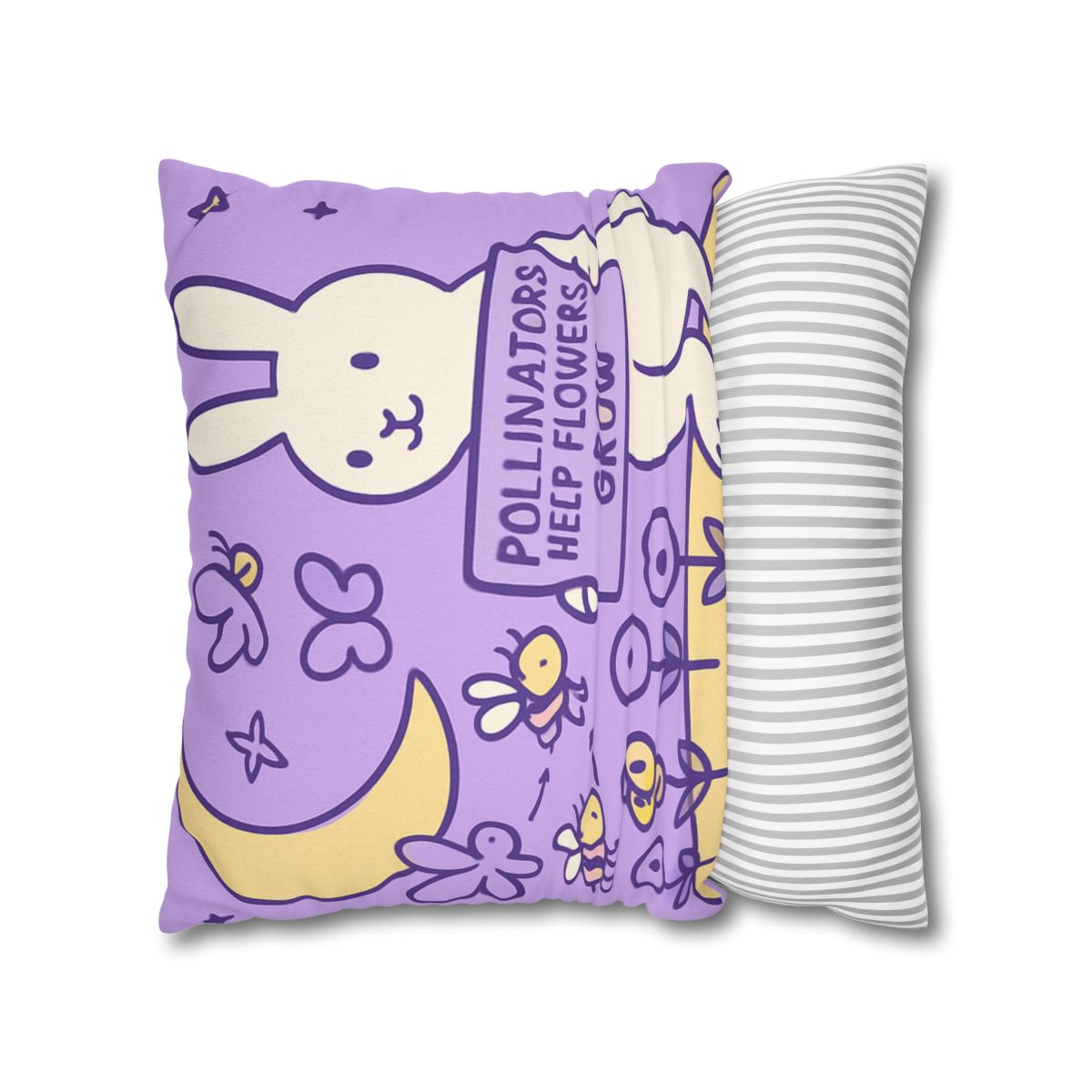 Moon Garden Pollinator Parade custom pillow cases