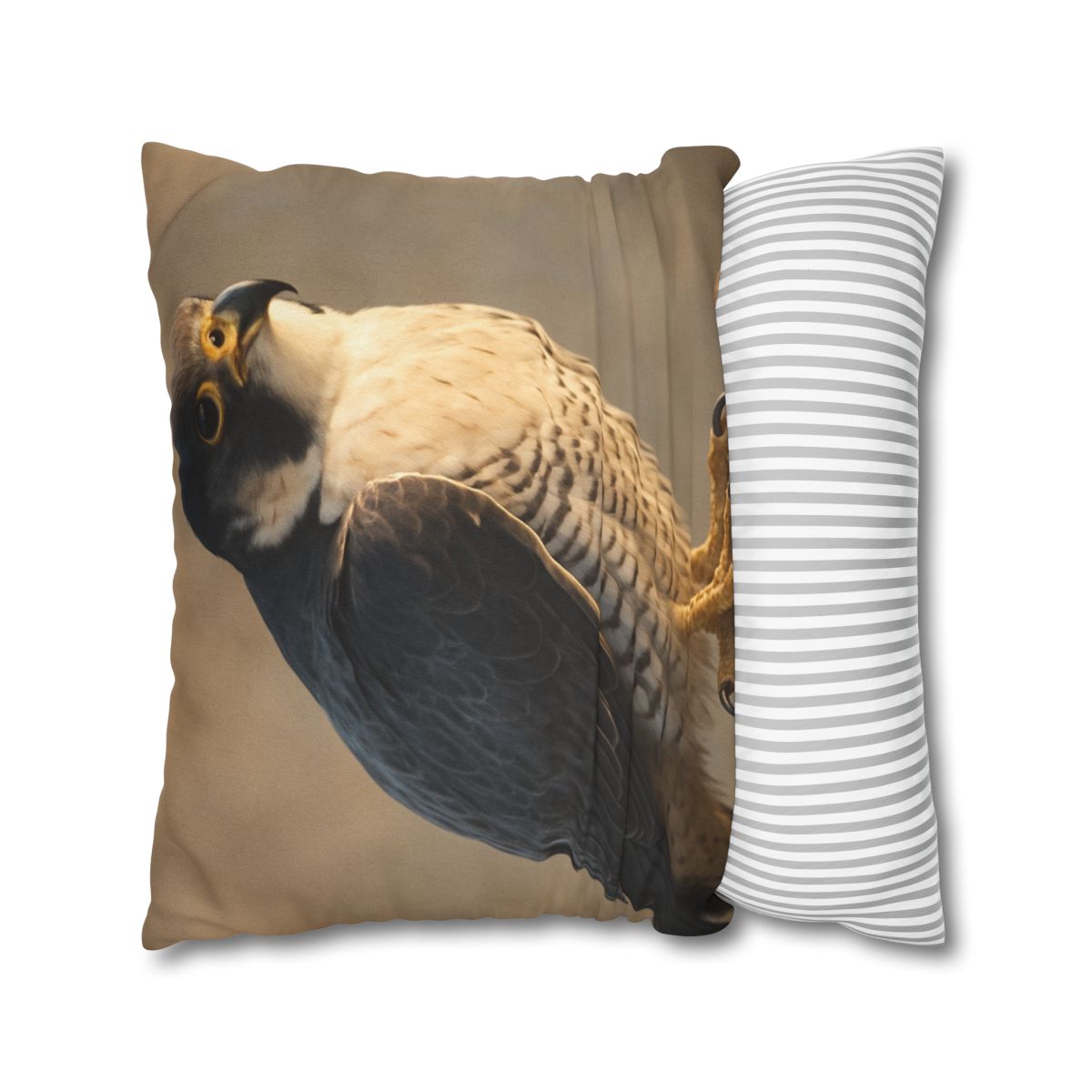Silver Dusk Peregrine Falcon designer print pillow cases