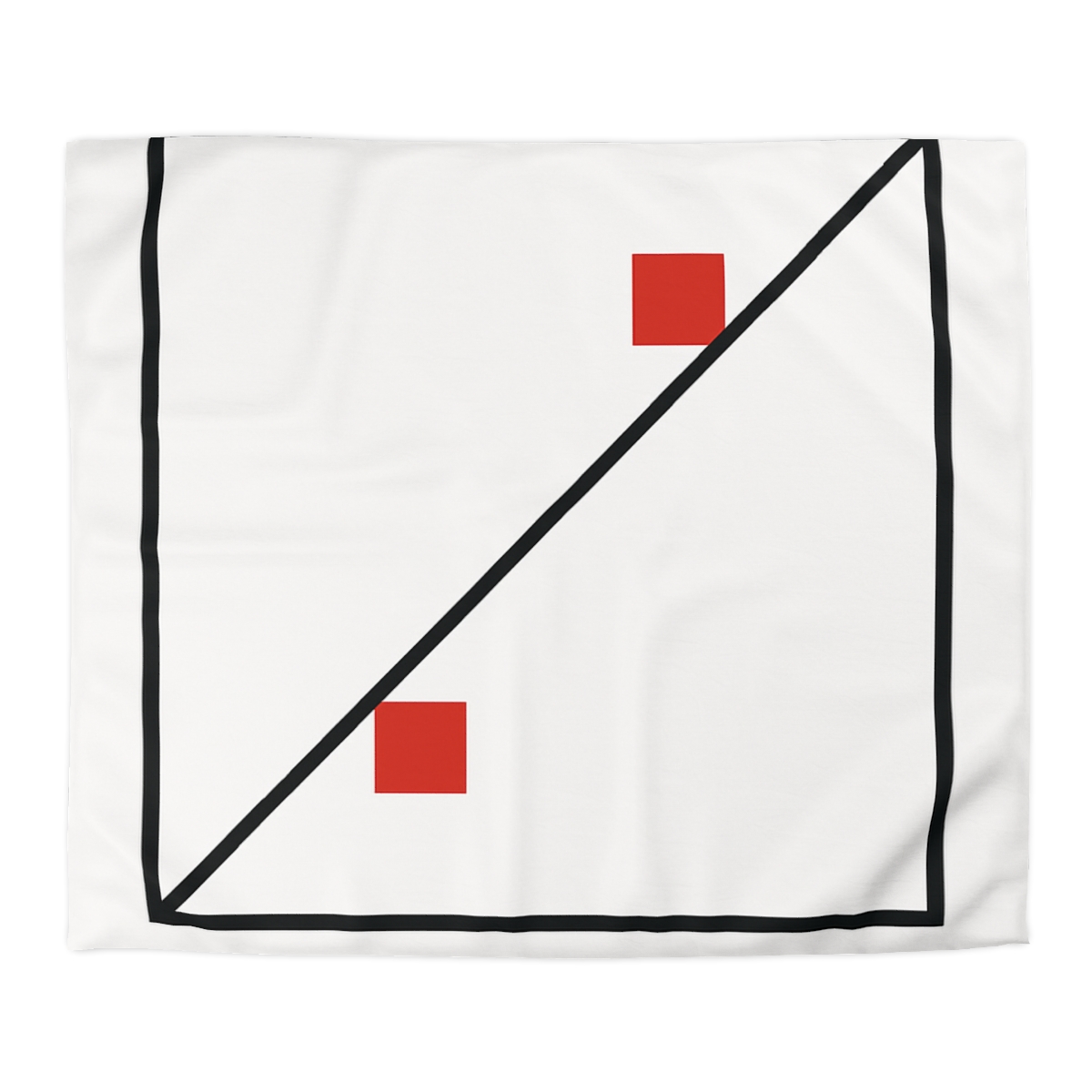 Diagonal Frame Split soft comforter duvets