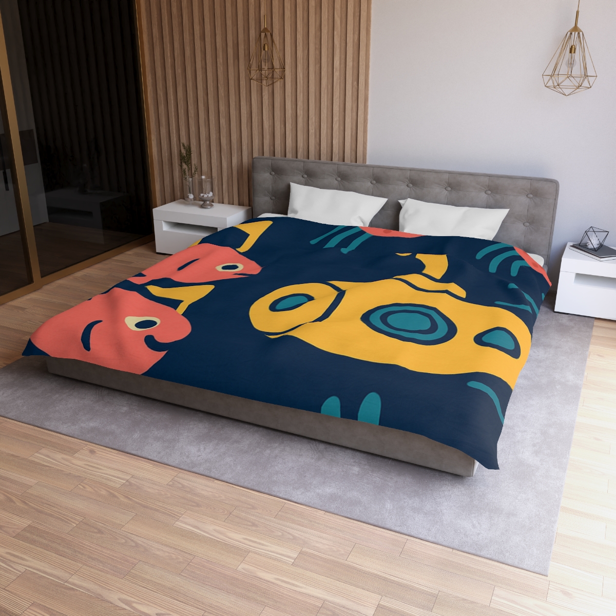 Submarine Comet Race personalized bedding duvets