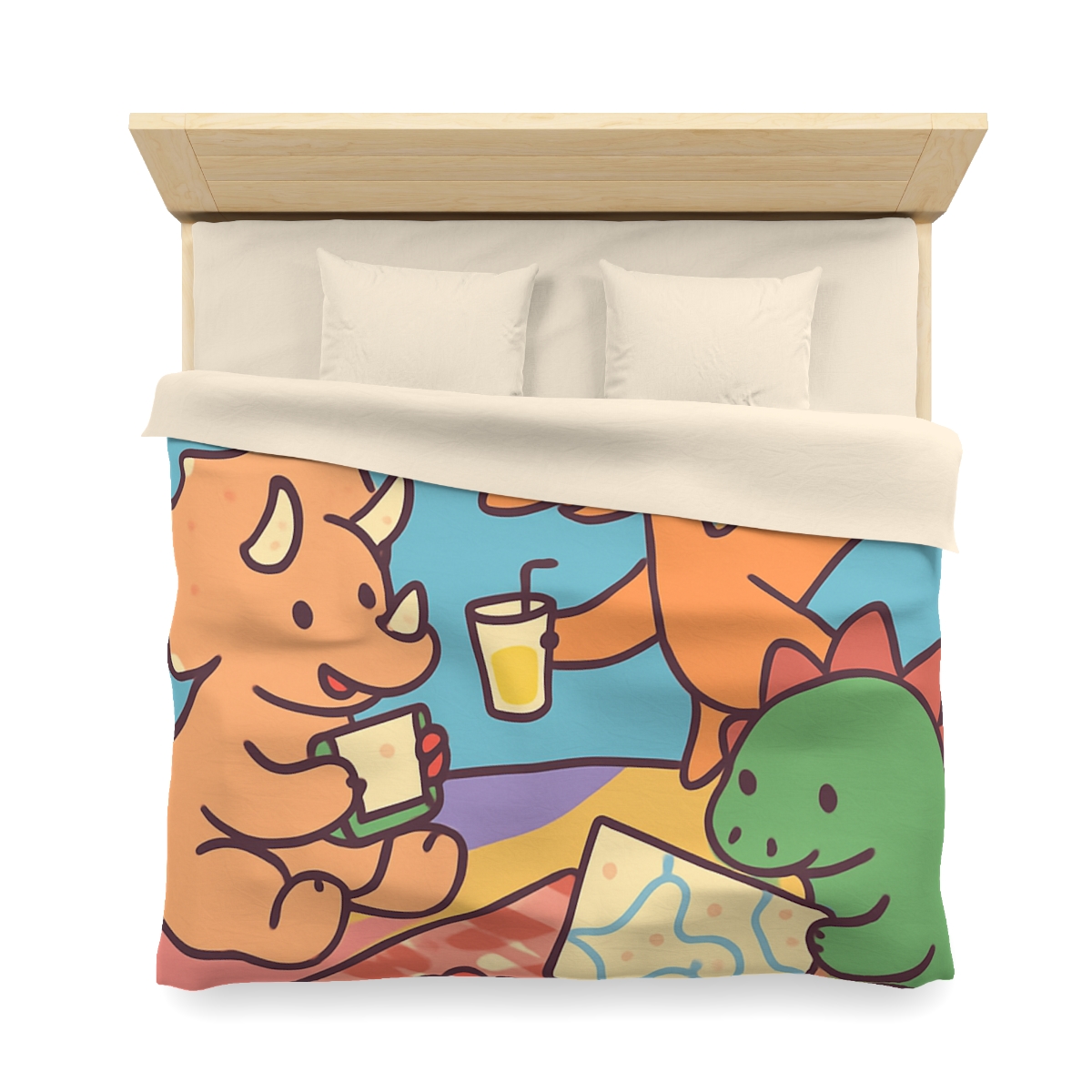 Planet Picnic With Dinosaurs duvets for gifts