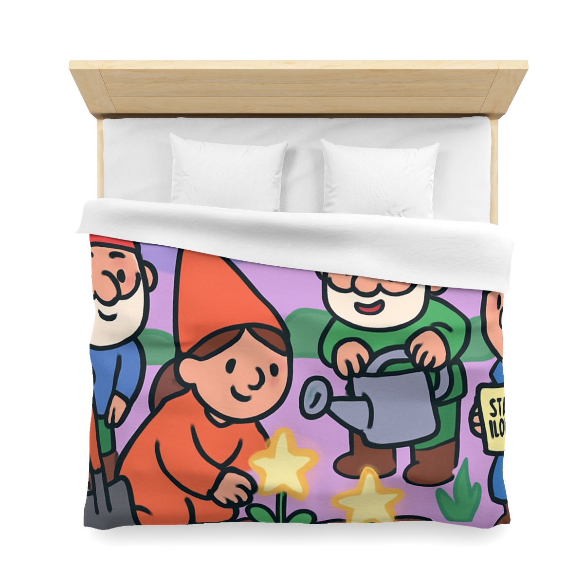 Galactic Garden Gnomes duvets for gifts