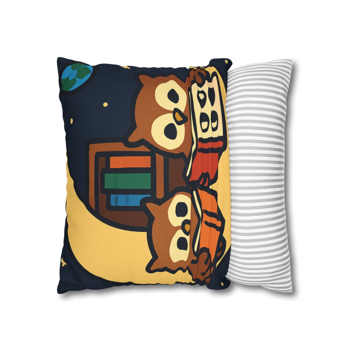 Lunar Library Owls custom pillow cases