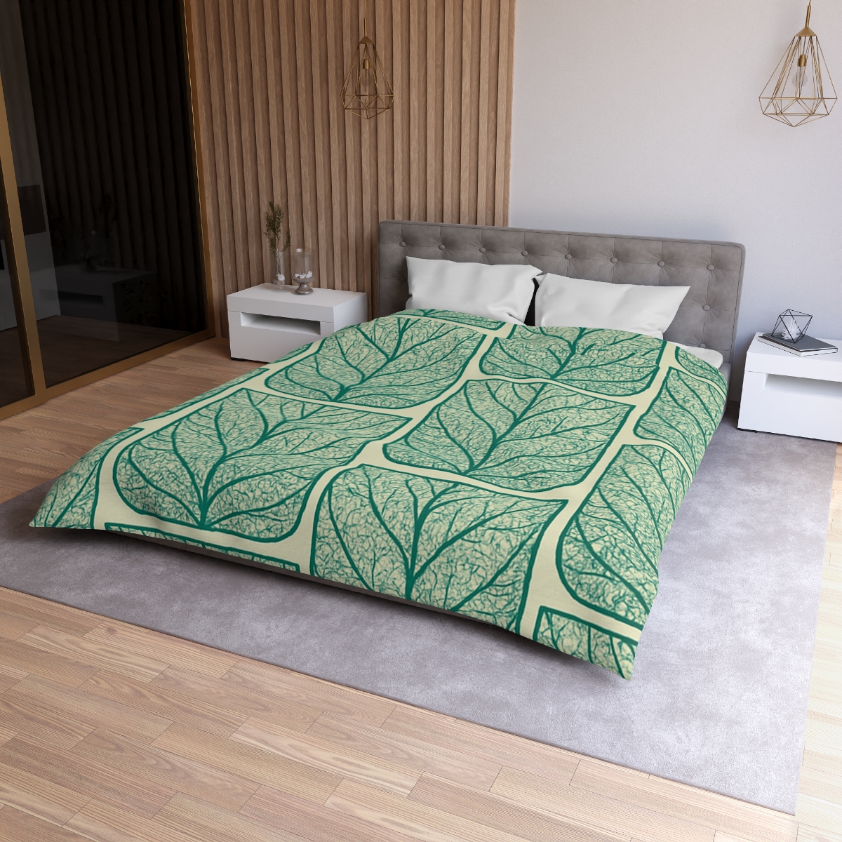 Leaf Vein Lace Grid personalized bedding duvets