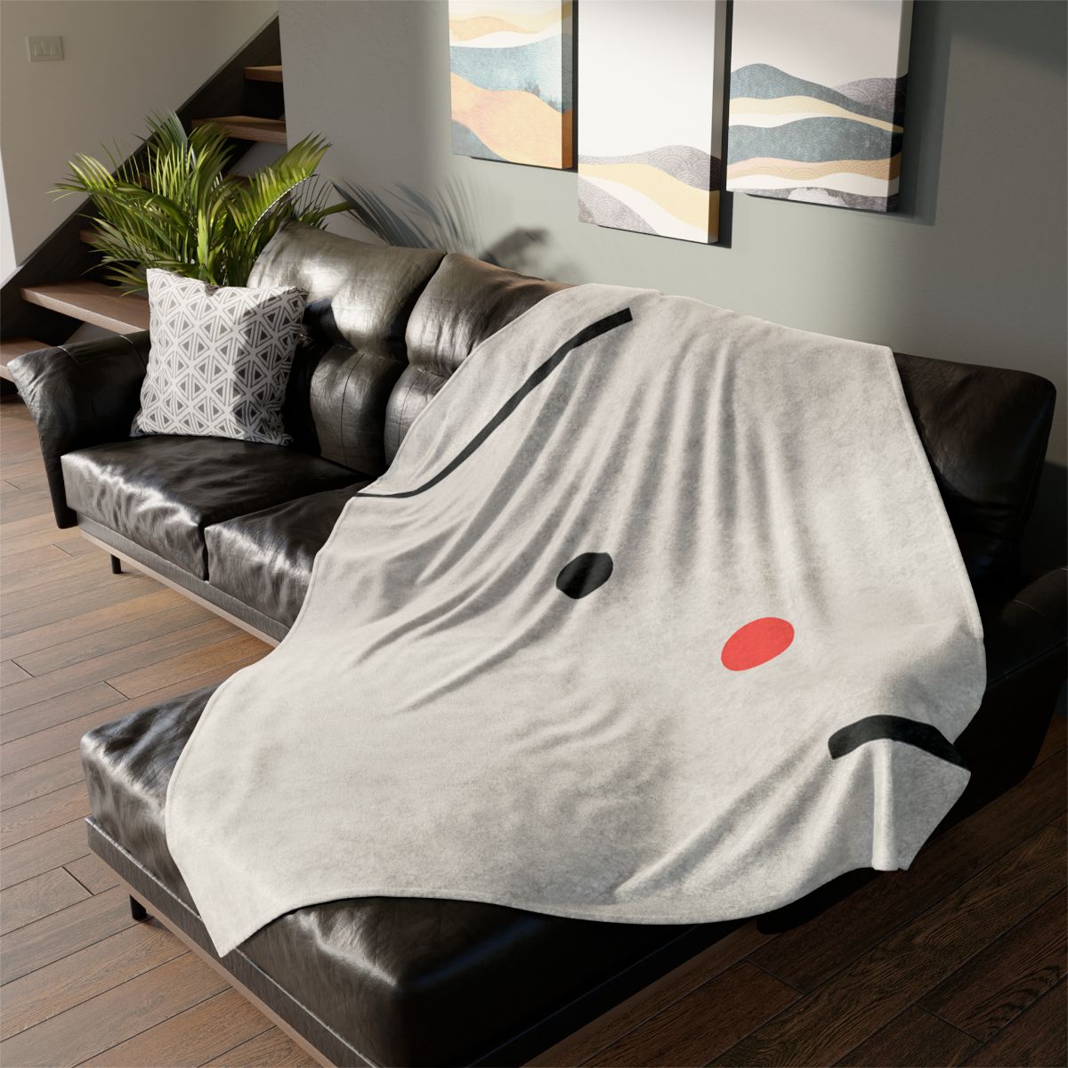 Nested Corner Frames With Two Dots personalized cozy blankets