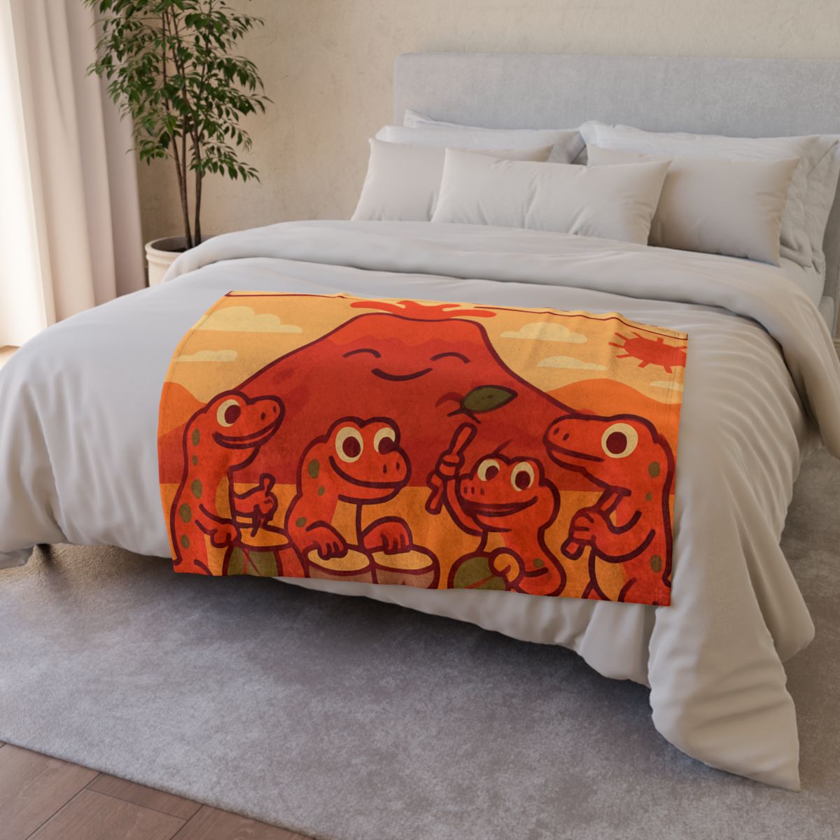 Volcano Drum Band Of The Rhythm Lizards decorative home blankets