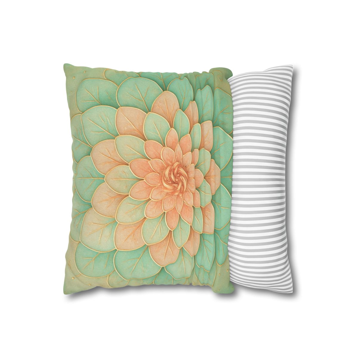 Petal Spiral Mosaic custom pillow cases