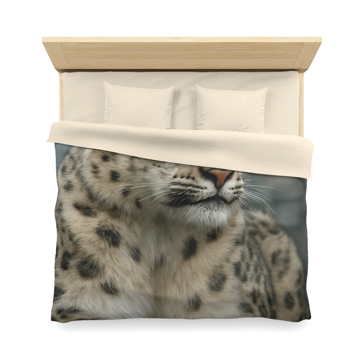 Highland Phantom Snow Leopard unique patterned duvets