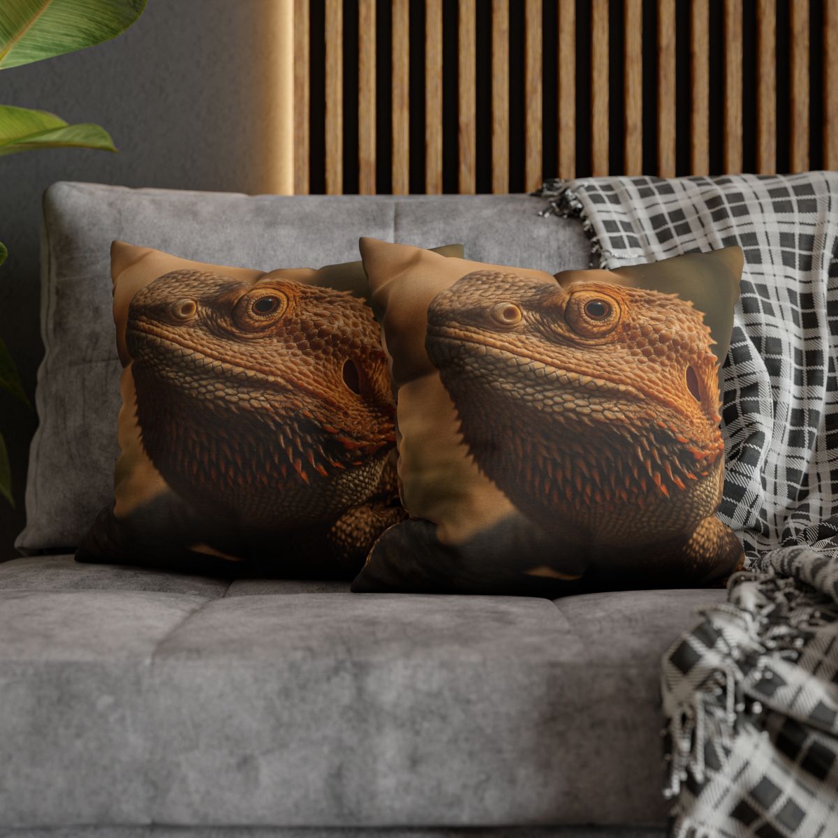 Ember Crest Bearded Dragon comfortable bedding pillow covers